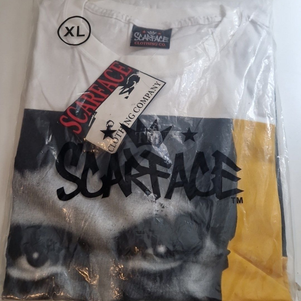 Rare Vintage Official Scarface / Al Pacino Air Brush Shirt Sz Xl NWT
